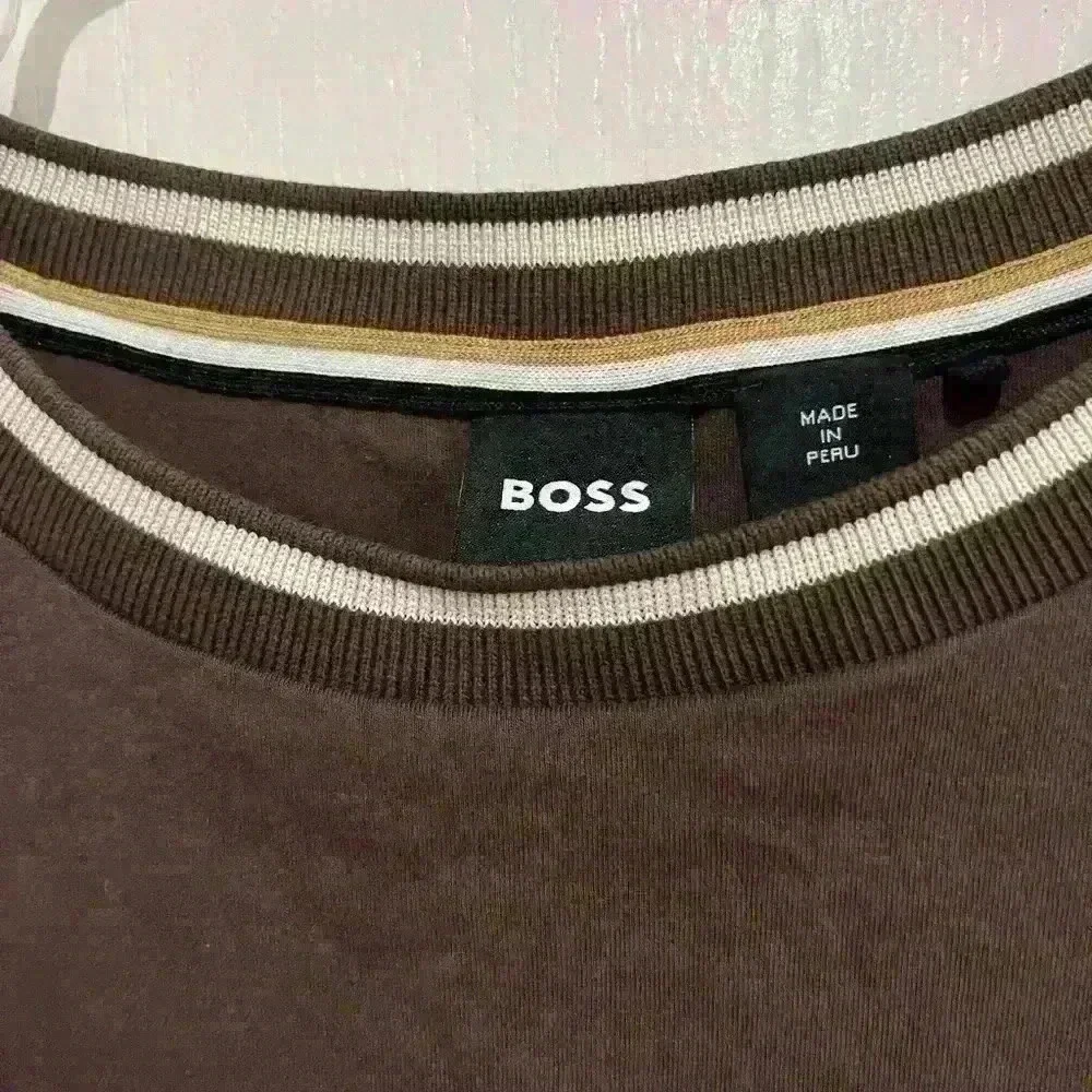 Mens Hugo Boss Pullover brown XL long sleeve